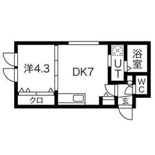 グランディール手稲【2階】の間取り