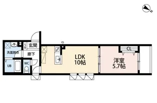 MIRAISM廿日市【1階】の間取り