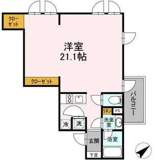 ライフパティオ菊名【2階】の間取り
