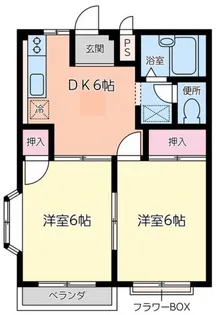 エルディム桃の里【1階】の間取り