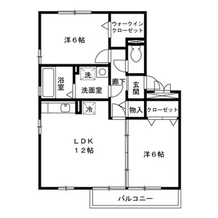 リビングいわき湯本【3階】の間取り