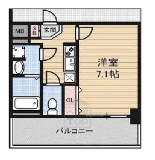 アドバンス大阪ベイシティ【3階】の間取り