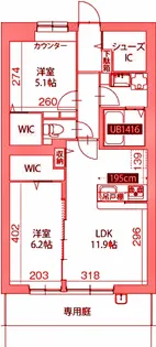 ジョウテン ヒサリコ【1階】の間取り