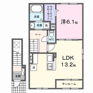 グランスクエア【2階】の間取り