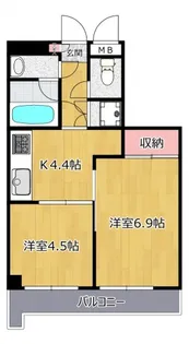 ピアッツァ仲町台ノバ【5階】の間取り