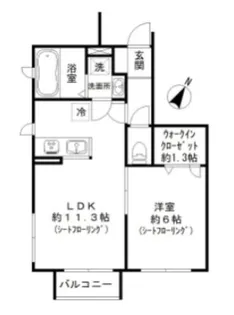 Baton槇【1階】の間取り