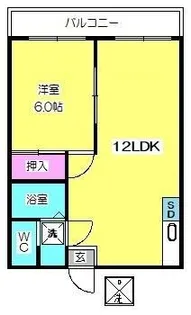 アートイン ファーストハウスIII【2階】の間取り