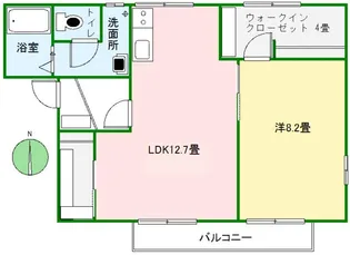 フレグランスMIURA【2階】の間取り