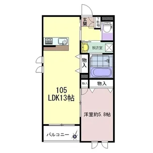 イーストレジデンス【1階】の間取り