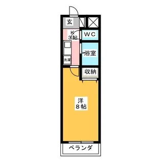 アスコット瀬戸口【4階】の間取り
