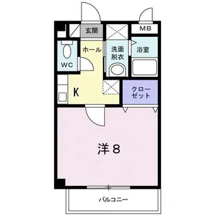 アムール パティオ【2階】の間取り
