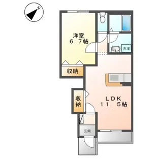 スカイヒルズ【1階】の間取り