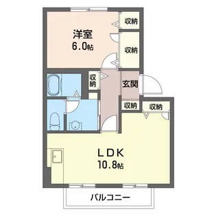 エミネント B【2階】の間取り