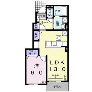 アイリス【1階】の間取り