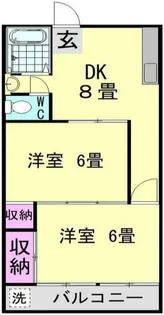 栄マンション【1階】の間取り