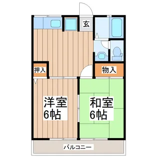 フローレンス若葉【1階】の間取り