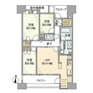 レクセルプラザ東陽町【8階】の間取り