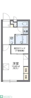 レオパレスハープ【2階】の間取り