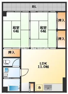 野口ビル【4階】の間取り