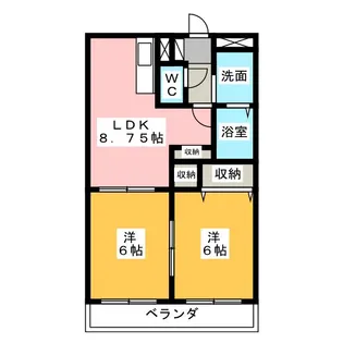 フォーチュン【2階】の間取り