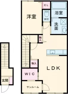 AFC RESIDENCE磐田中泉【2階】の間取り