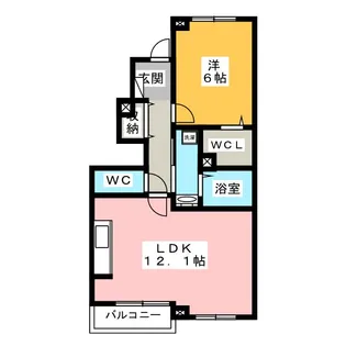 プルメリアY【1階】の間取り