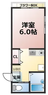 マイユクール谷中【1階】の間取り