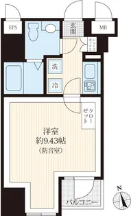 ラシクラスLAZO ginza-east【5階】の間取り