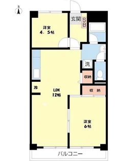 フラワーハイツ【2階】の間取り