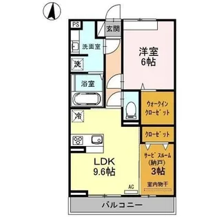 ピアット【2階】の間取り