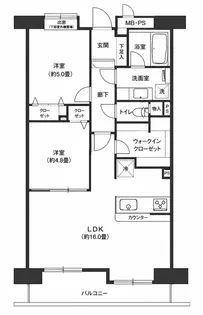 リベルテ横浜西口【5階】の間取り