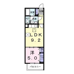 ヒカルサ尼崎若王寺【1階】の間取り