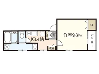 Bandiera【1階】の間取り