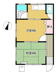 コーポ三谷【1階】の間取り