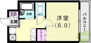 エトワール西神戸【1階】の間取り