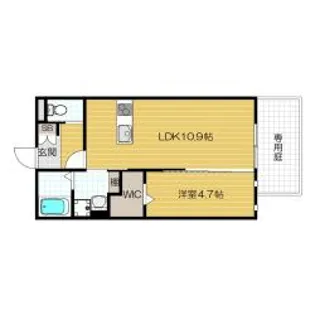 アザレア【1階】の間取り