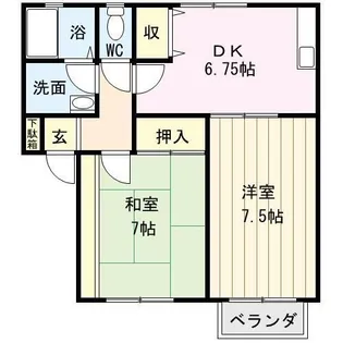 セントラルハイツ【1階】の間取り