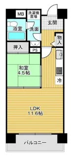琵琶湖アーバンリゾートI番舘【7階】の間取り