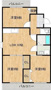 グリーンレジデンス【2階】の間取り