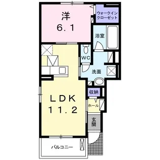 メゾン・ド・グラース【1階】の間取り