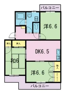 アヴェニールKF【1階】の間取り