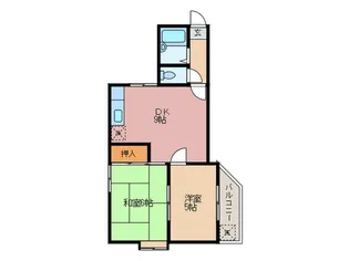 カ-サビオレット【4階】の間取り