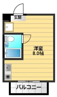コーポプチII【3階】の間取り