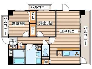 E.S.Yamabuki【5階】の間取り