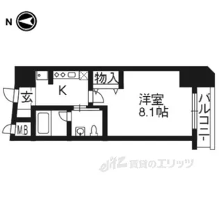 クリスタルグランツ京都高辻【3階】の間取り