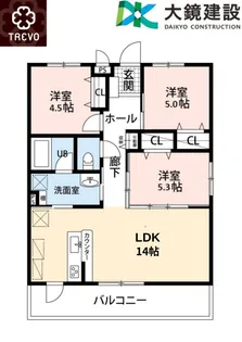 TREVO Lien【2階】の間取り
