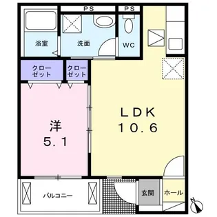 TATSUMI【1階】の間取り