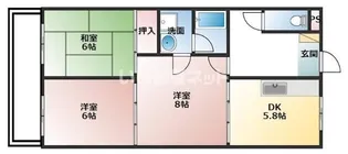 アベニュー布瀬【3階】の間取り