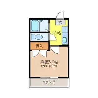 メゾンライトピュア【2階】の間取り