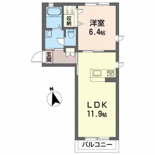 アバンダンティア【2階】の間取り